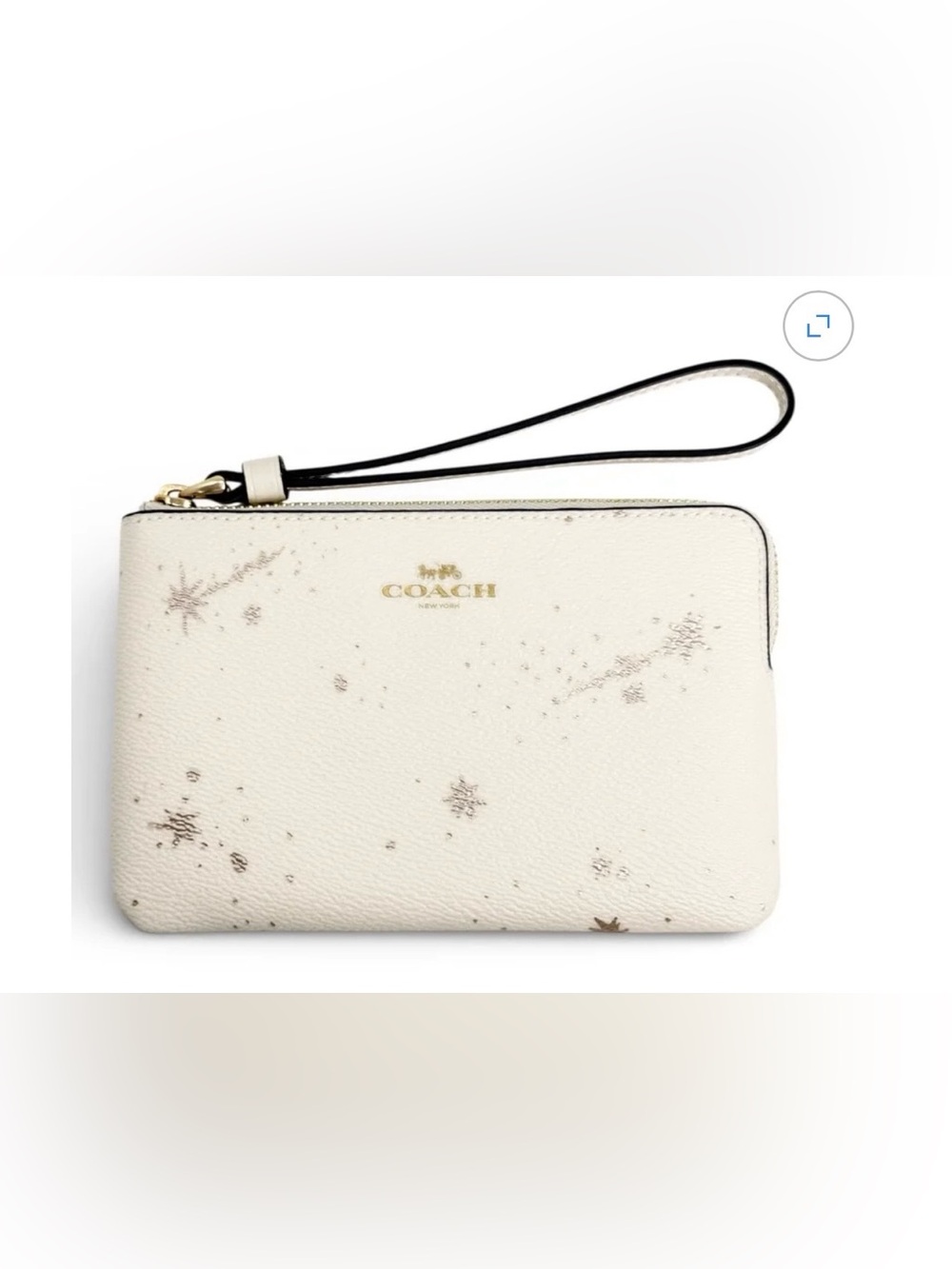 Coach Corner Zip Star Wristlet In Chalk Multi, NWT - Picture 3 of 16